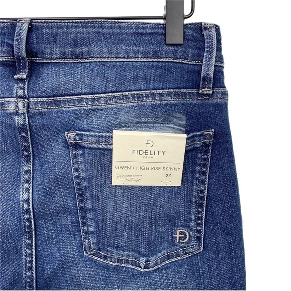 Nwt | Fidelity Denim Gwen High Waist Skinny Jeans in Sonoma Size 27 - Picture 7 of 7
